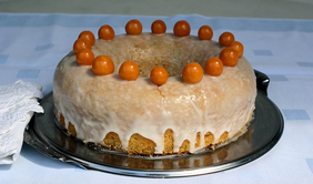 Mandarinenkranz mit Pistazien